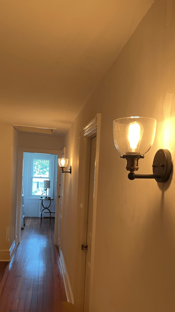 Hallway lights added. 