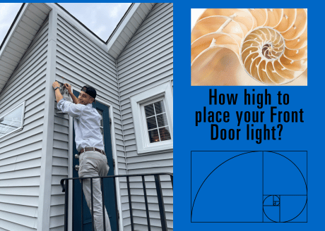 How high to place your front door light cover