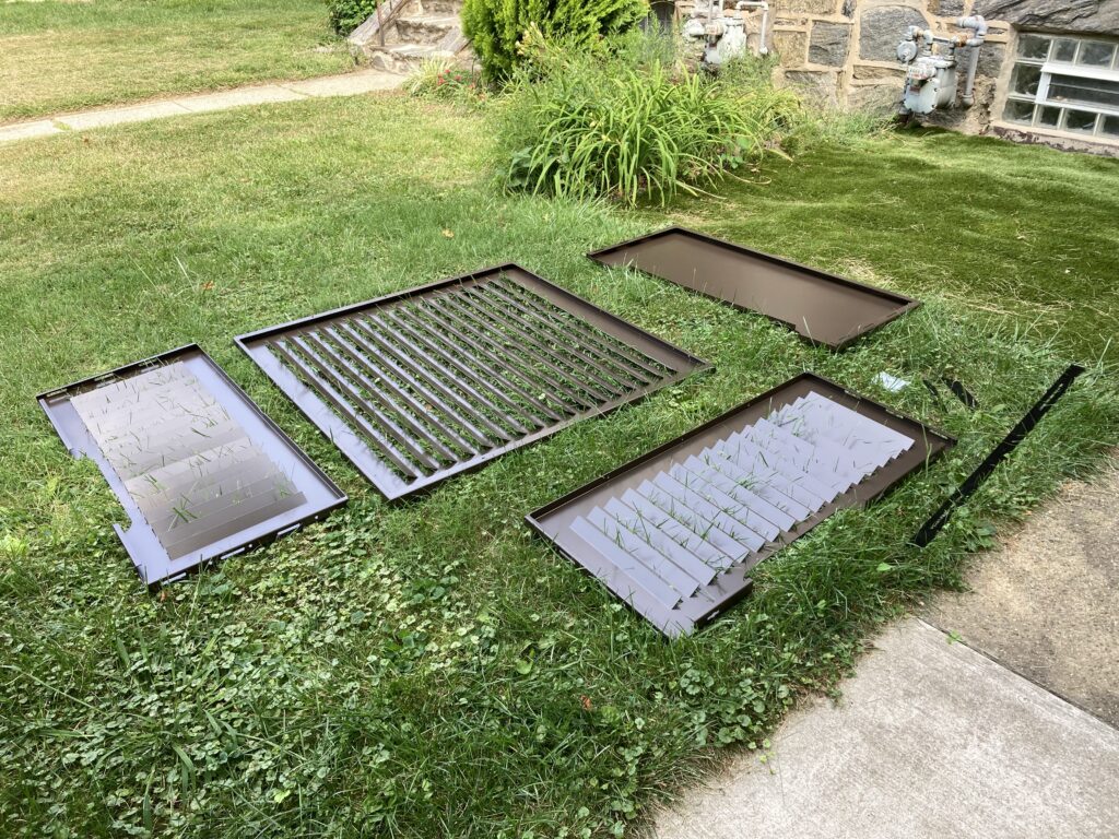 Up packed AC Cover before it was built. 