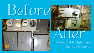 Before and After Electric Panel