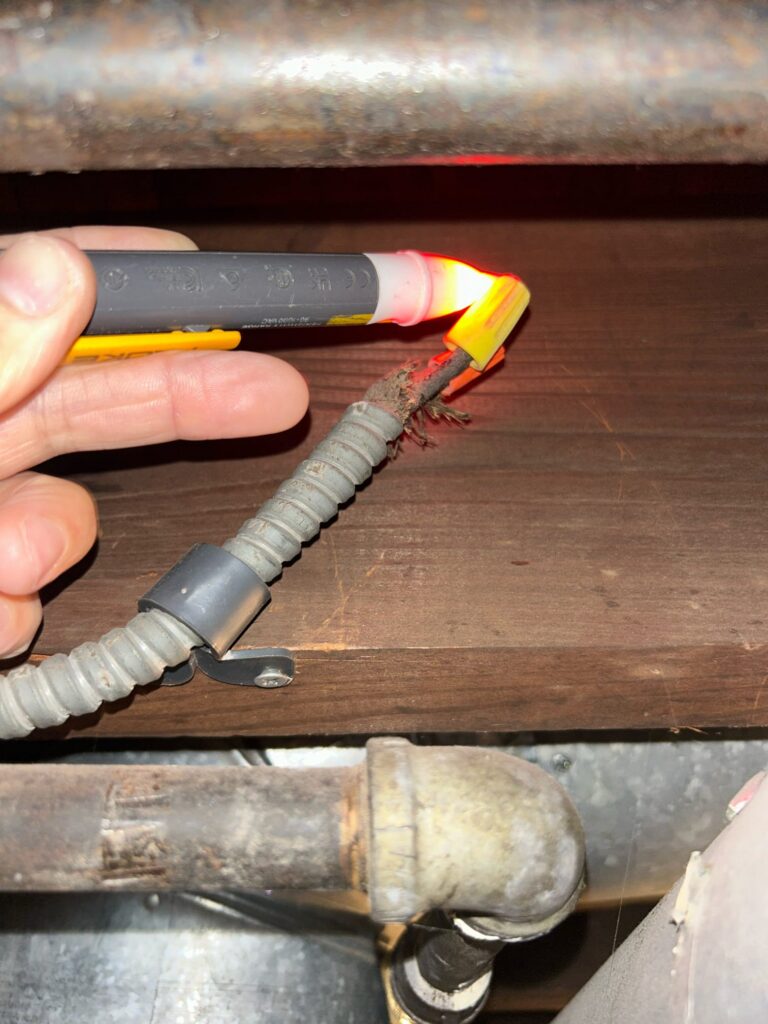 Damaged wiring insulation increases the risk of electrical fires in older homes
